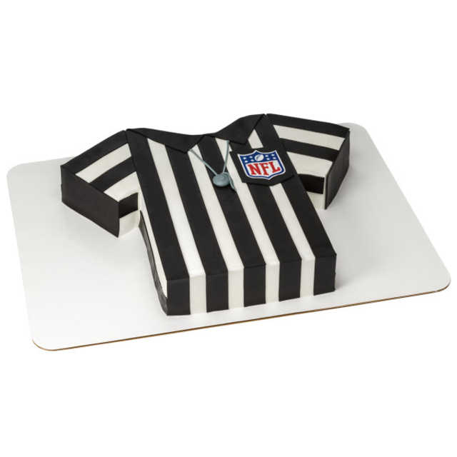 NFL Shield PhotoCake® Edible Image® on Referee Cut-Out Cake