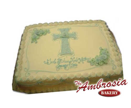 Piped Fancy Cross with Roses