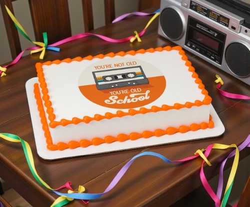 Old School Birthday PhotoCake® Edible Image®