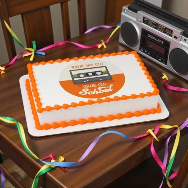 Old School Birthday PhotoCake® Edible Image®