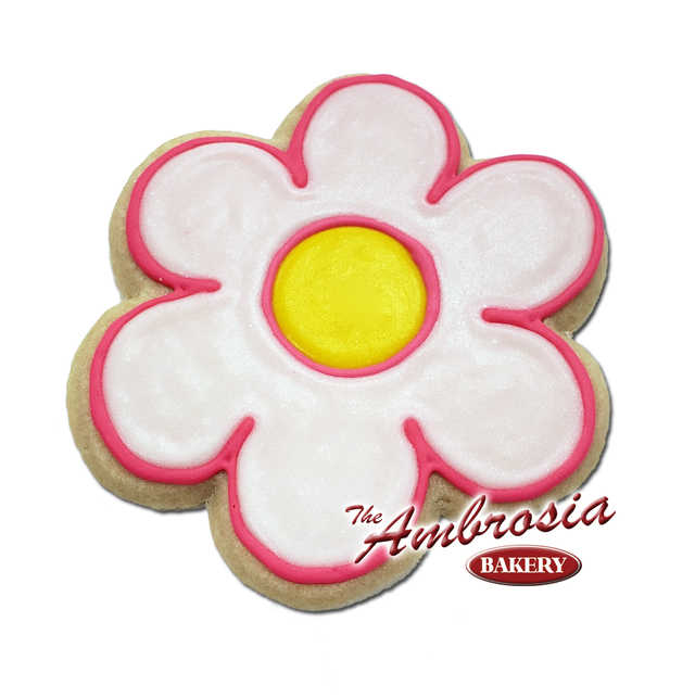 Decorated Puff Flower Cut-Out Cookie