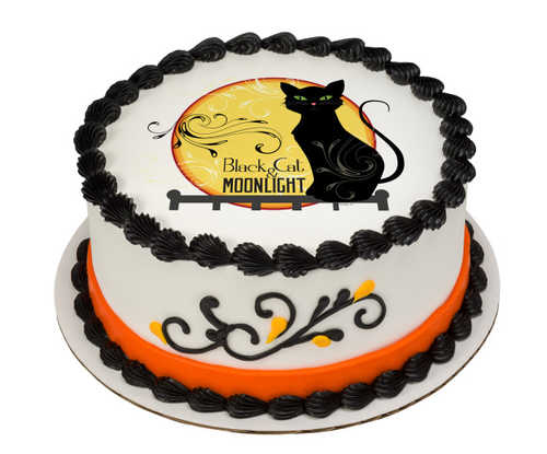 Black Cat PhotoCake® Image