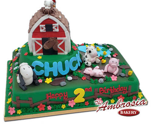 Barnyard Birthday Cake