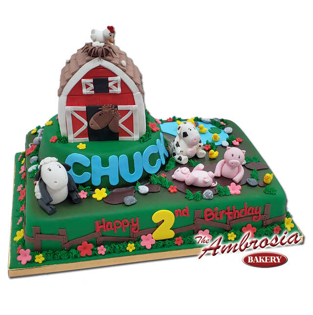 Barnyard Birthday Cake