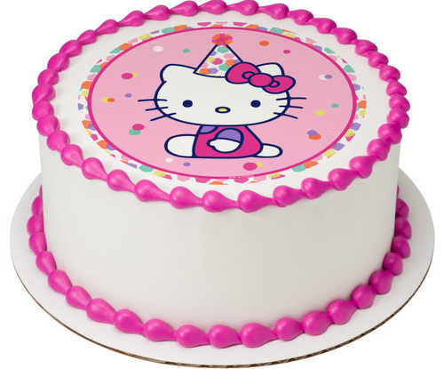 Hello Kitty® Party Hat PhotoCake® Edible Image®