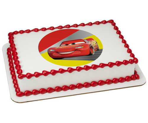 Disney and Pixar's Cars Lightning McQueen PhotoCake® Edible Image®