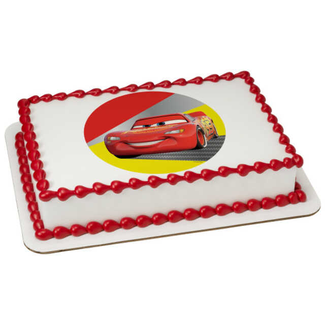 Disney and Pixar's Cars Lightning McQueen PhotoCake® Edible Image®