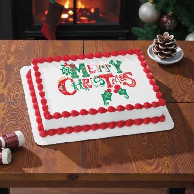 Merrymaking Merry Christmas PhotoCake® Edible Image®