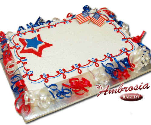 4th of July Sheet Cake