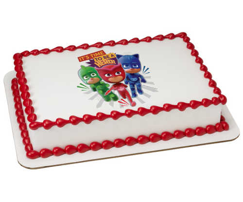 PJ Masks Edible Image® IT'S TIME TO BE A HERO!