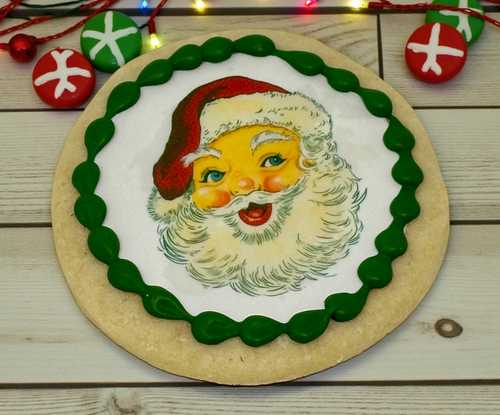  Santa Edible Image Cookie 🎅✨(12)