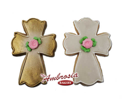 Decorated Cross Cut-Out Cookie