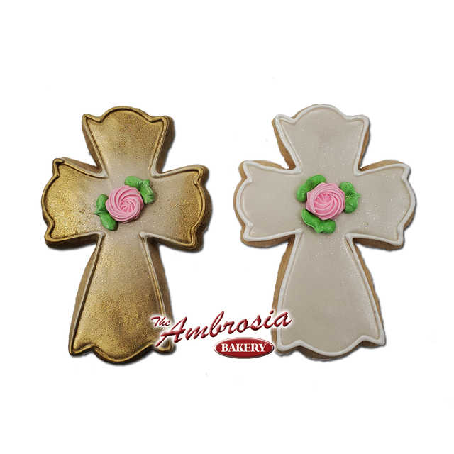 Decorated Cross Cut-Out Cookie 