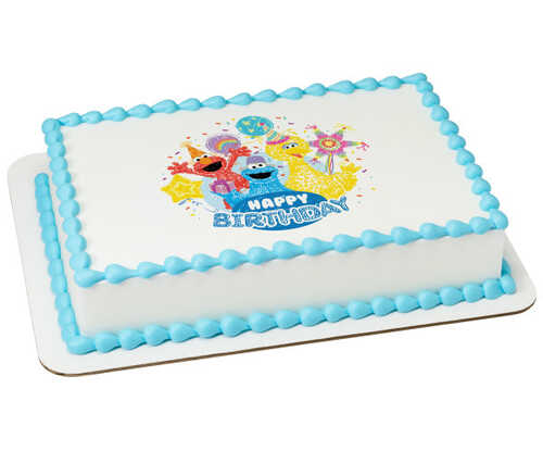 Sesame Street® Happy Birthday PhotoCake® Edible Image®