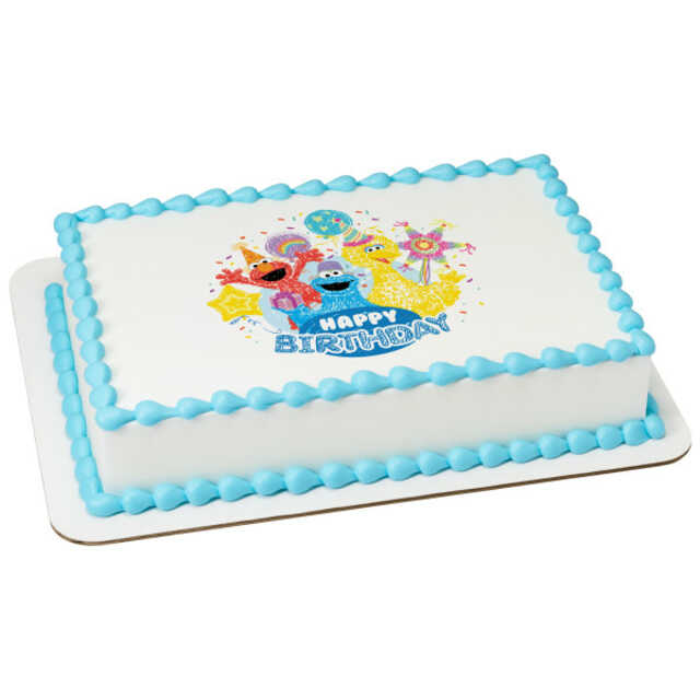 Sesame Street® Happy Birthday PhotoCake® Edible Image®