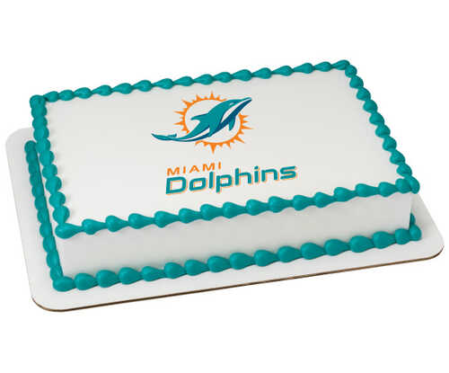 NFL - Miami Dolphins - Team PhotoCake® Edible Image®