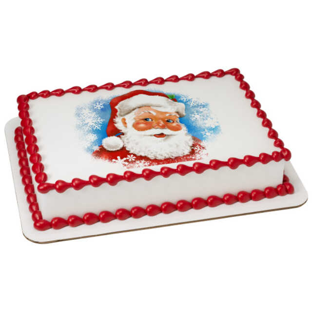 Classic Santa Caucasian PhotoCake® Edible Image®