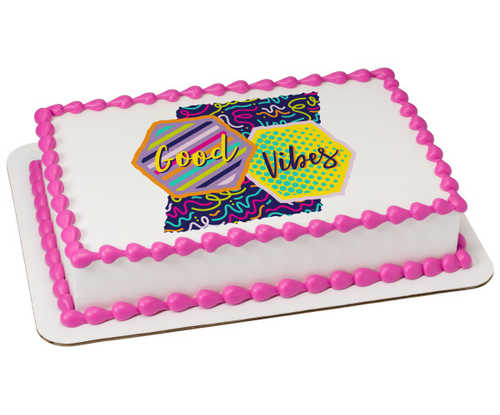 Good Vibes PhotoCake® Edible Image®