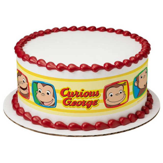 Curious George® Funny Faces PhotoCake® Image Strips