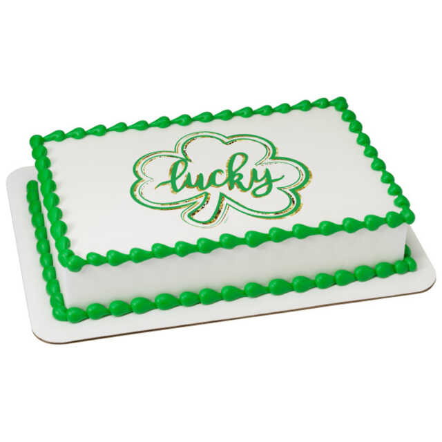Lucky Clover - St. Patrick's Day PhotoCake® Edible Image®