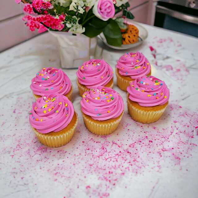 Cupcakes with Colored Icing