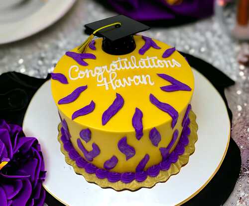 Tiger Graduation Cake