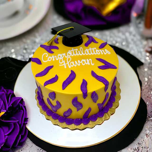 Tiger Graduation Cake