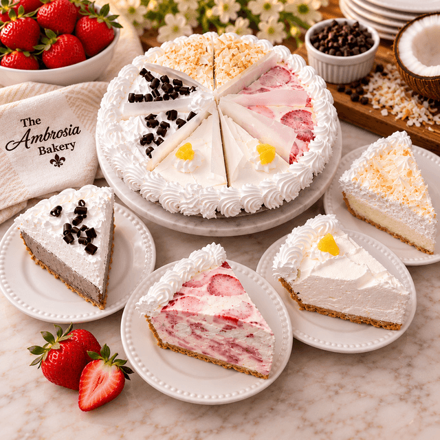 Ambrosia Pie Sampler – Assorted Cream Pie Dessert 🥧✨