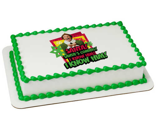 Elf the Movie Santa's Coming! PhotoCake® Edible Image®