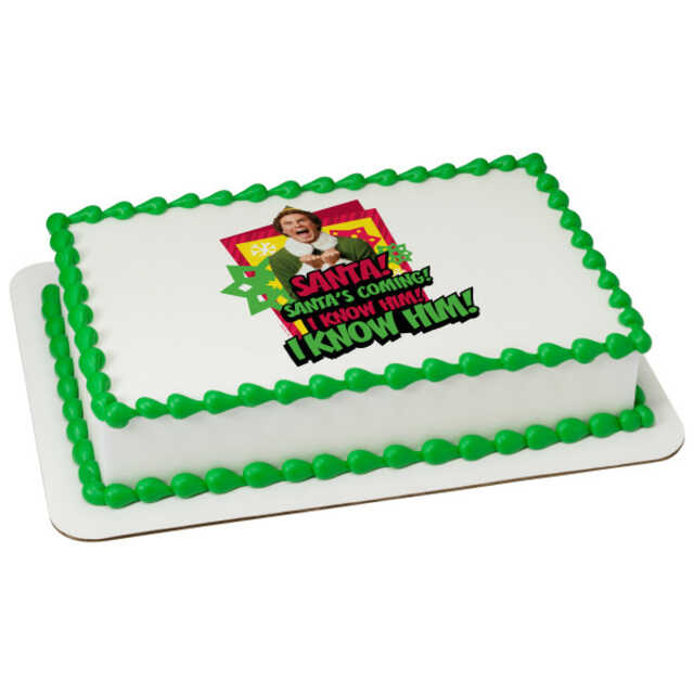 Elf the Movie Santa's Coming! PhotoCake® Edible Image®