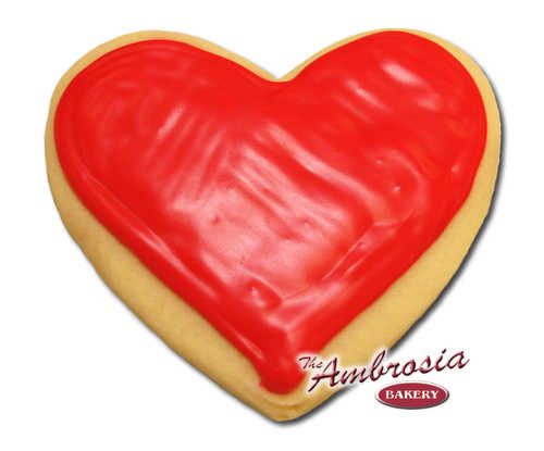 Decorated Heart Cut-Out Cookie