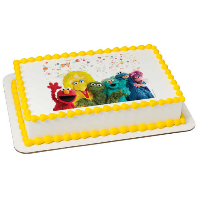 Sesame Street® 50th Anniversary PhotoCake® Edible Image® Cake