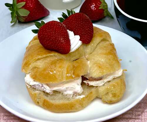 Fresh Strawberry Croissant