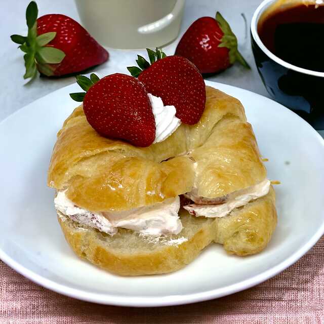 Fresh Strawberry Croissant