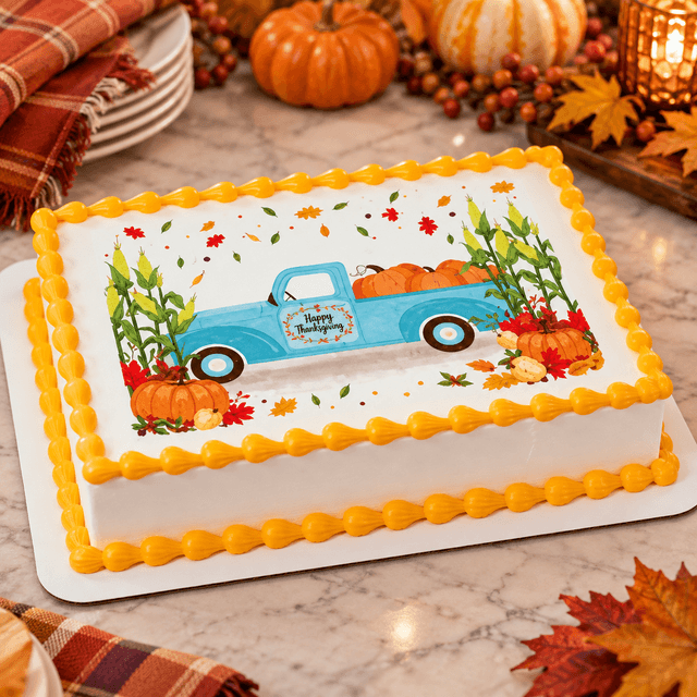 Hello Fall Y'all PhotoCake® Edible Image® Cake