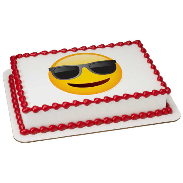 Emoji Sunglasses PhotoCake® Image