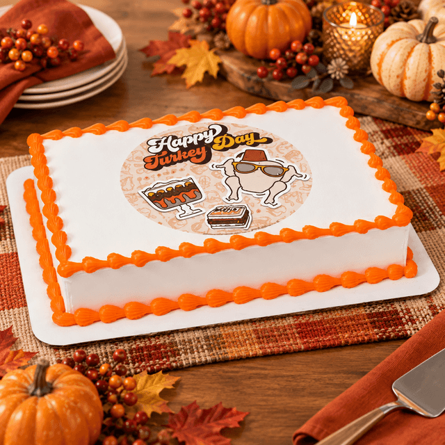 Friends Thankful PhotoCake® Edible Image® Cake