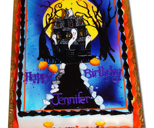 Haunted House Cake