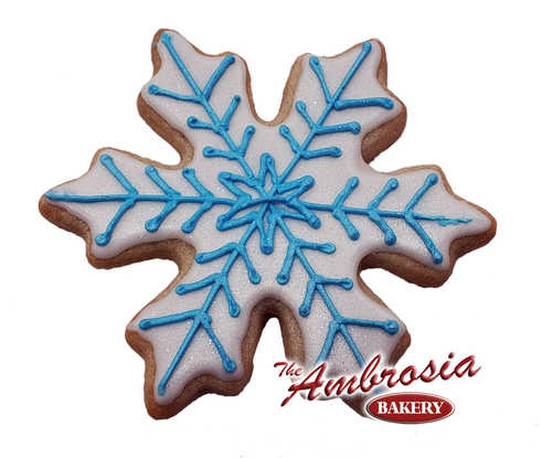 Decorated Snowflake Cut-Out Cookie