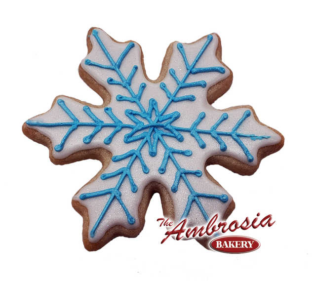 Decorated Snowflake Cut-Out Cookie
