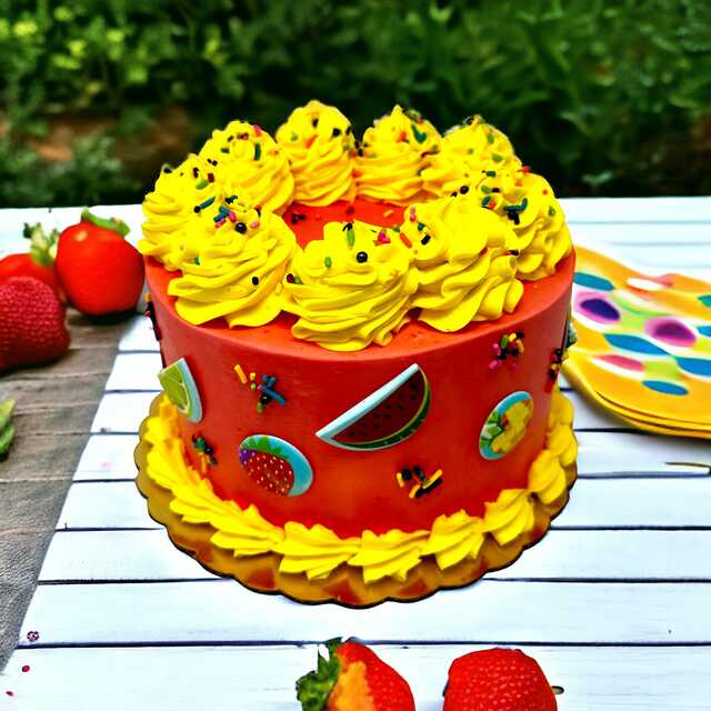 Fun and Fruity Cake