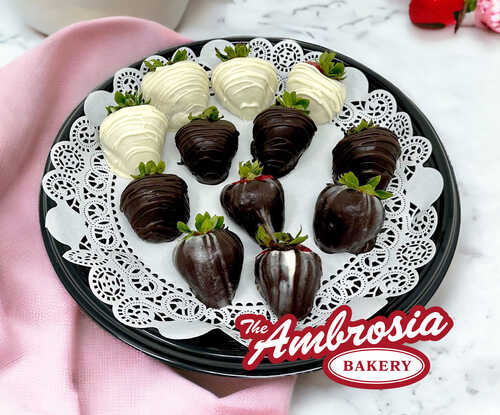 Dozen Variety Chocolate Dipped Strawberries (12 Strawberries)