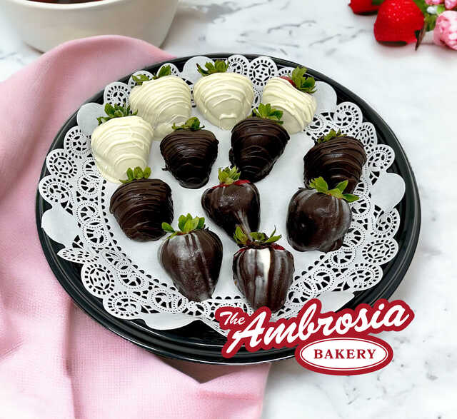 Dozen Variety Chocolate Dipped Strawberries (12 Strawberries)