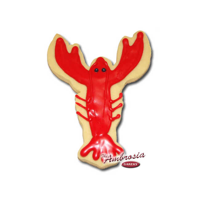 Decorated Crawfish Cut-Out Cookie