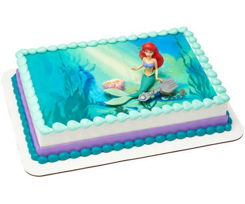 Disney Princess Ariel Colors of the Sea PhotoCake® Edible Image® DecoSet® Background