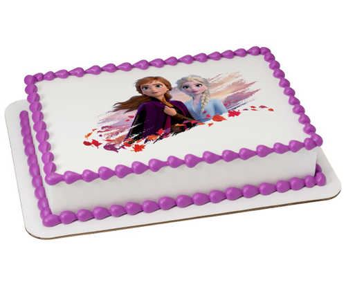 Disney Frozen II Elsa and Anna PhotoCake® Edible Image®