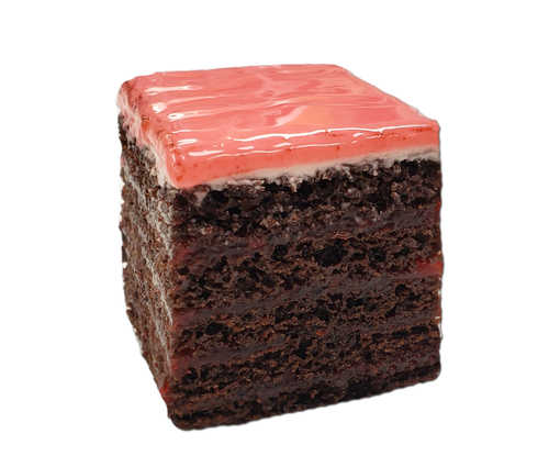 Strawberry Doberge Squares - Chocolate Cake