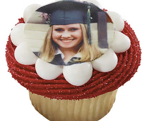 Graduation Photo Cupcakes (12 Cupcakes)