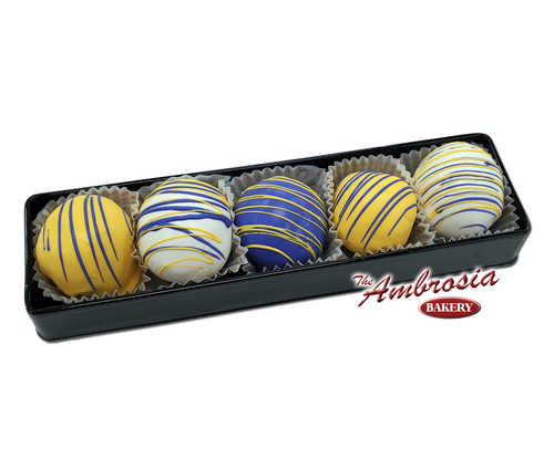 Purple & Gold Cake Balls - Gift Box of 5