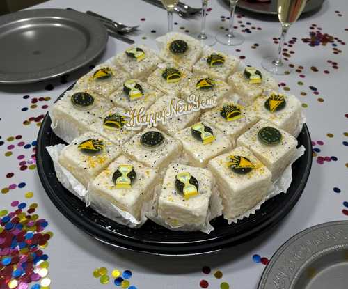 New Year's Petit Four Trays